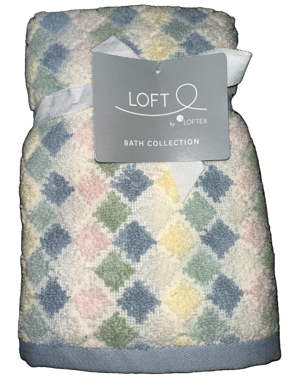 Pastel Diamond pattern pastel Hand  Towels set-2 - Multi Pastel